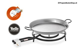 Súprava na varenie, plynový horák s priemerom 40 cm, oceľová panvica s priemerom 50 cm a sada na pripojenie plynovej...