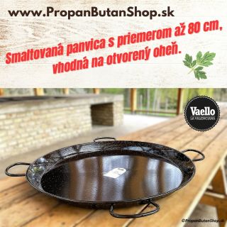 Smaltovaná panvica s priemerom 80 cm, vhodná na otvorený oheň🔥 #dnesvarim #maso #klobasa #oslava #chalupa #dedina #obed...